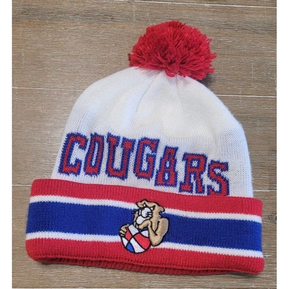 Retro ADIDAS NBA League ABA Carolina Cougars Beanie Winter Cap Hat 1969-74